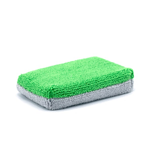 Microfiber Coating Applicator Sponge with Plastic Barrier